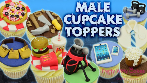 Male Cupcake Toppers